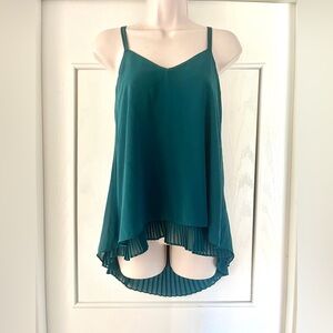 WHBM Chiffon Pleat Detail Top - Size XXS